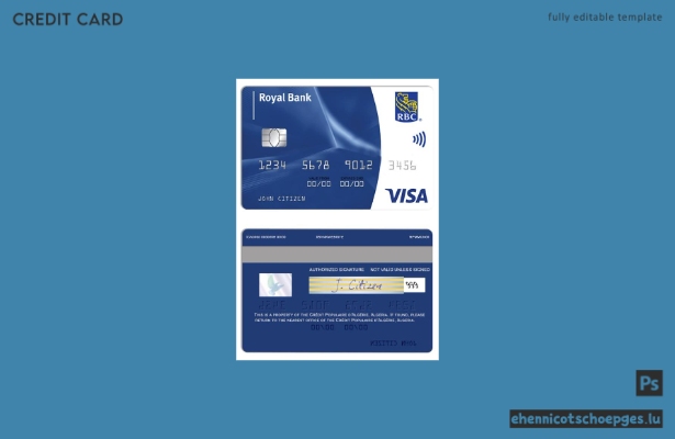 Beispielvorschau der Barbados Royal Bank Visa Classic International Card